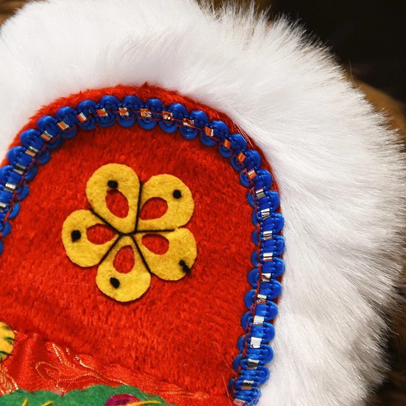 Махровой подкладкой для малышей шапочка ручной работы в этническом стиле с