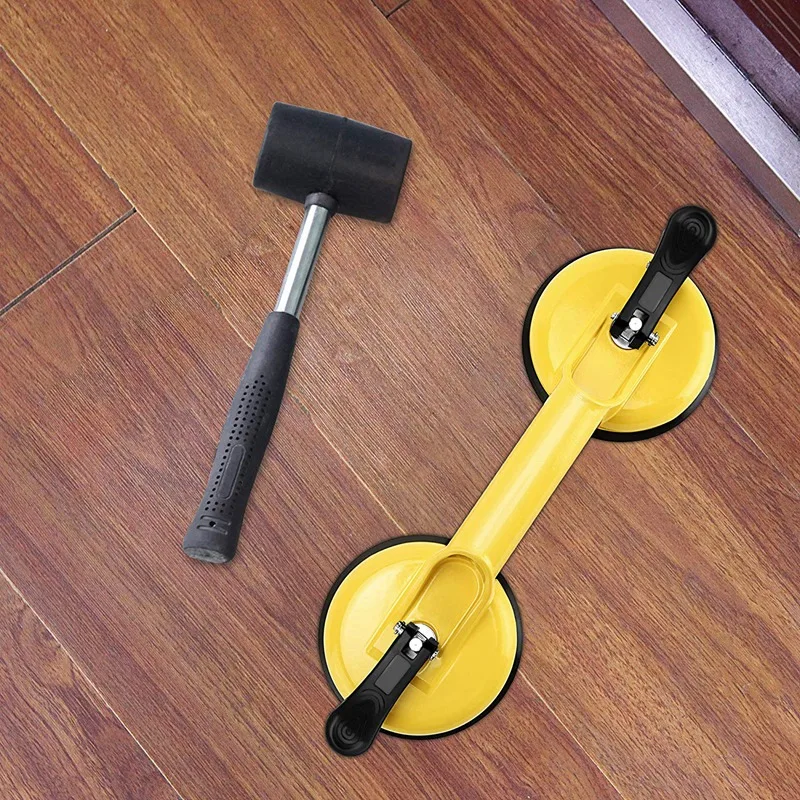 

2 Pcs Glass Suction Cups Heavy Duty Aluminum Vacuum Plate Handle Glass Holder Hooks to Lift Large Glass