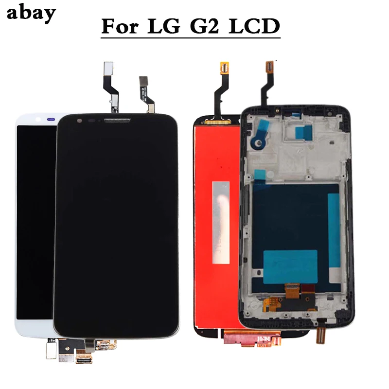 

Дисплей 5,2 дюйма для LG G2 D802 D805 D800 D801 D803 F320 LS980, ЖК-дисплей с кодирующий преобразователь сенсорного экрана в сборе, сменная рамка