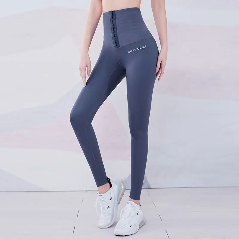 High Waist Yoga Leggings Trainer Women Corset Hip Lift Compression Shaping Fitness Sport Pants Gym Running Tights Tummy Control