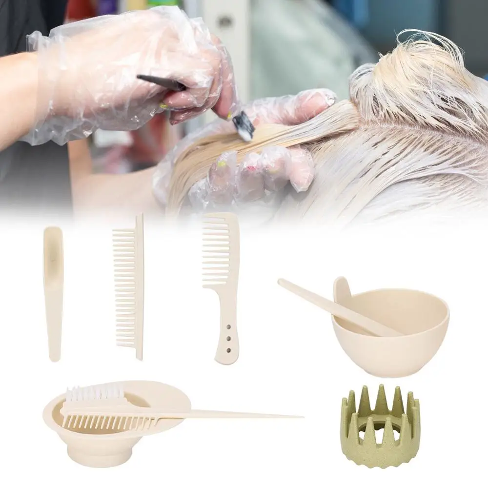 8 шт. Профессиональный инструмент для окрашивания волос Цветная кисть расческа