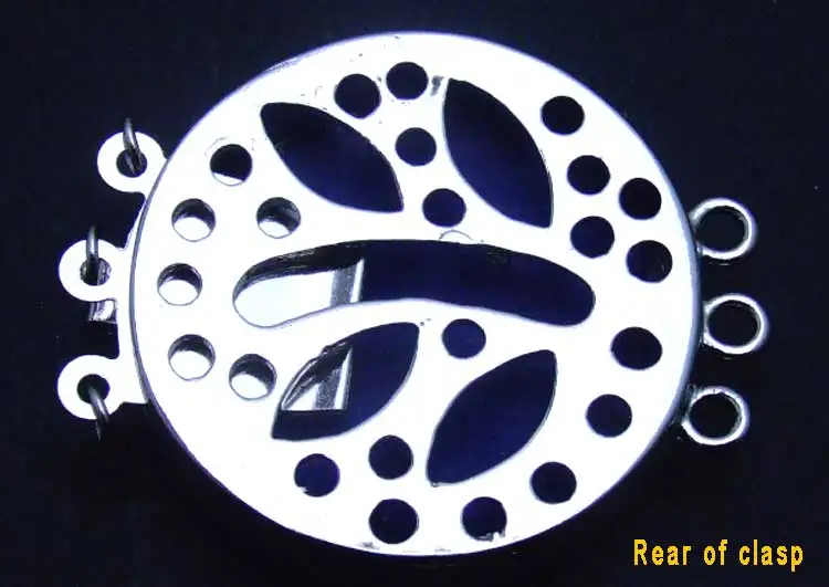 Застежка для ювелирных изделий Круглые разные цвета из трех нитей gp77 32 мм