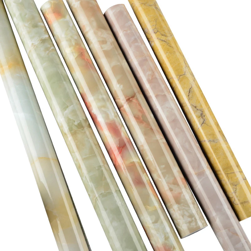 Утолщенные самоклеящиеся водонепроницаемые обои наклейка под мрамор