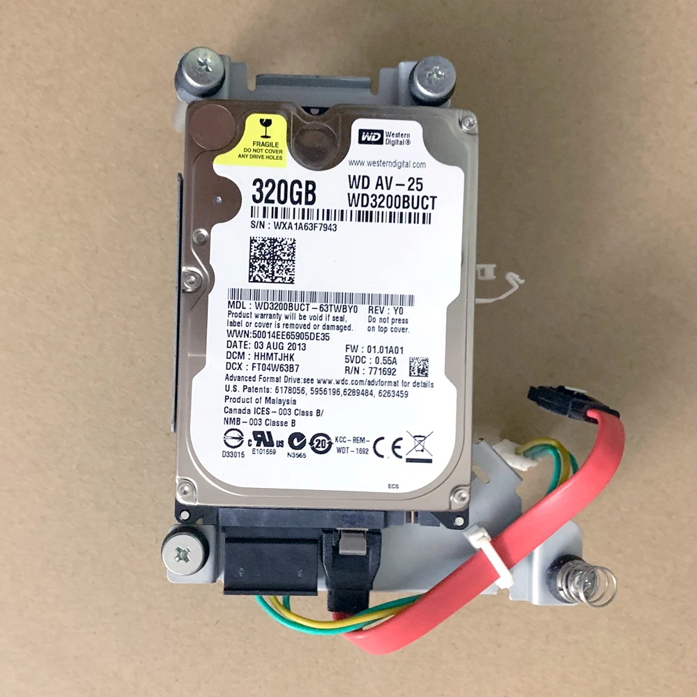 KM разборка WD3200BUCT 320GB 320G HDD жесткий диск для Konica Minolta C224 284 364 454 554 654 копировальная