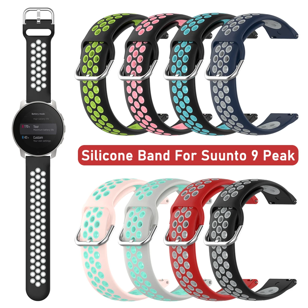Ремешок силиконовый для Suunto 9 peak сменный цветной браслет аксессуары часов |