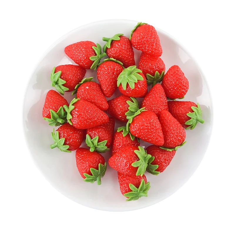 Artificial fruit Fake Simulation Strawberry Model Plastic Photography Props Room Decoration | Дом и сад