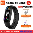 Новый фитнес-трекер Xiaomi Mi Band 6 NFC версия с ИИ-динамиком AMOLED-экран Miband 6 кислород в крови Xiaomi Band 6 NFC