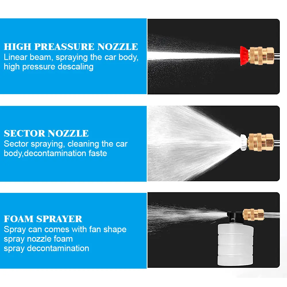 Купить Новейшая 30BAR беспроводная автомобильная мойка высокого давления, мойка для автомобиля, водяной пистолет, портативная мойка высокого давлен...