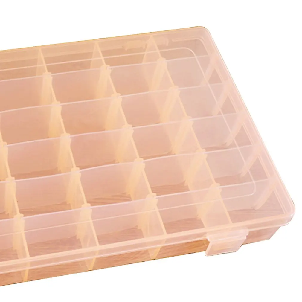 36 Сетка Прозрачная пластиковая коробка для хранения косметики лекарств серьги