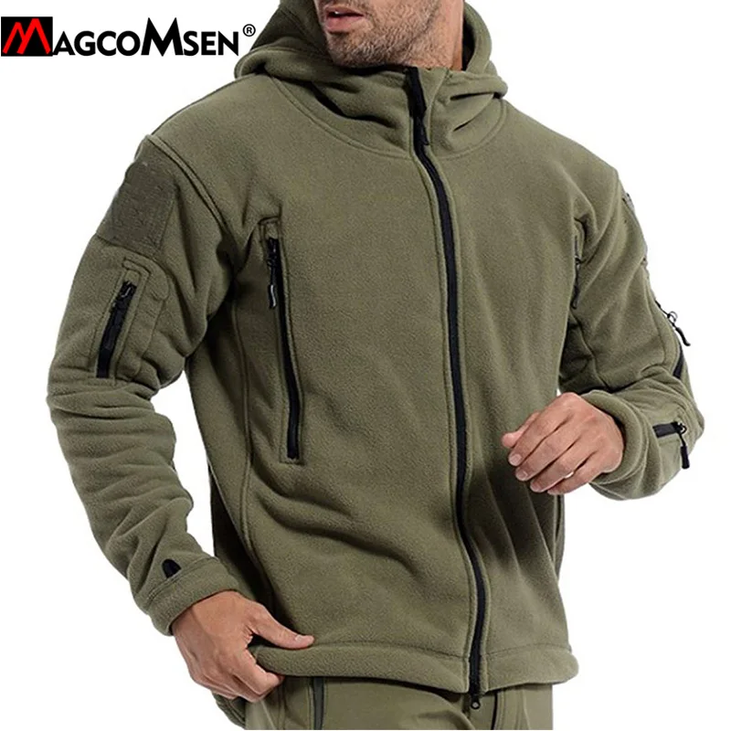 Куртка MAGCOMSEN Мужская Флисовая армейская тактическая одежда в стиле милитари для
