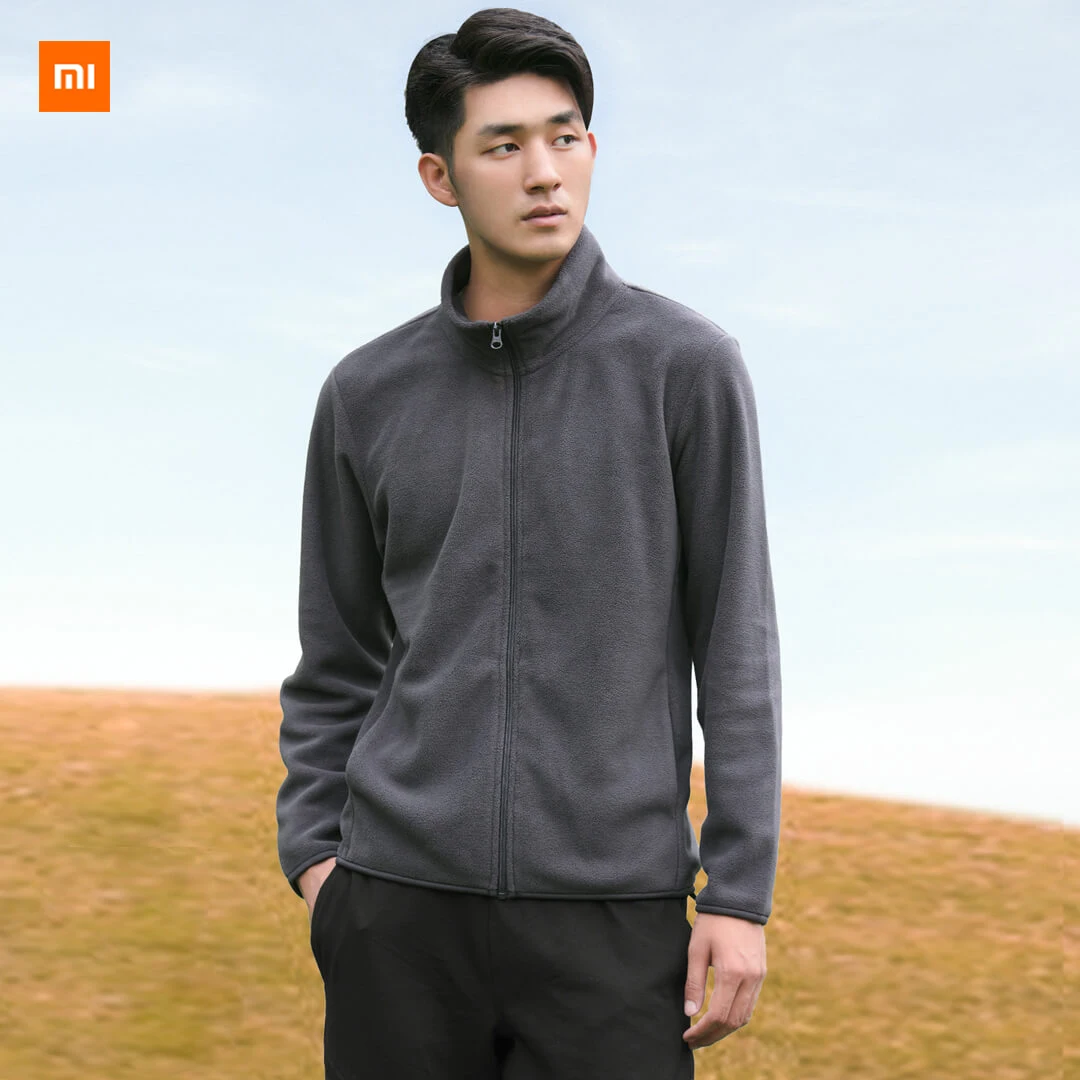 Новинка Xiaomi Mijia Youpin флисовая куртка на молнии мужская секция хлопок Смита Пушистый Теплый нежный и мягкий Повседневный стиль