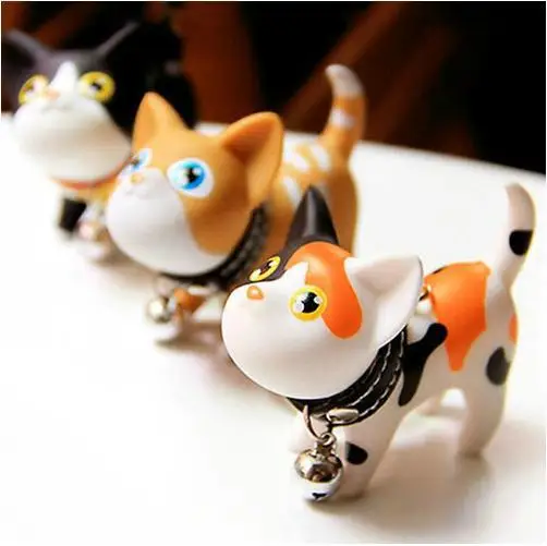 

Cute Cartoon Cat KeyChain Men and Women KeyRing Car Charms Pendant