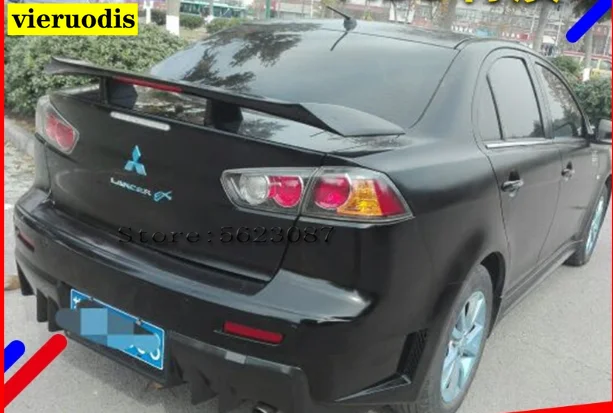 Задний багажник автомобиля спойлер крыло черный для Mitsubishi Lancer Evo X 10 2008