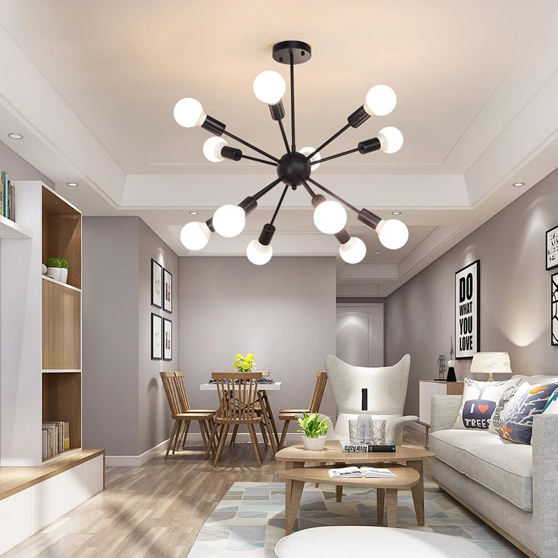 Современная светодиодная потолочная люстра Светильники для гостиной спальни