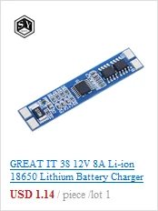 1 шт. Great IT 5V 1A Micro USB 18650 type-c литиевая батарея зарядная плата модуль+ защита двойные функции TP4056 18650