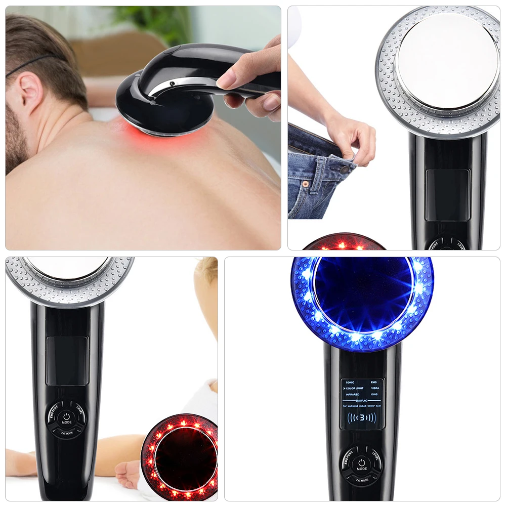 

6-In-1 Infrared Ultrasonic Cosmetic Instrument Beauty Massager with US Plug