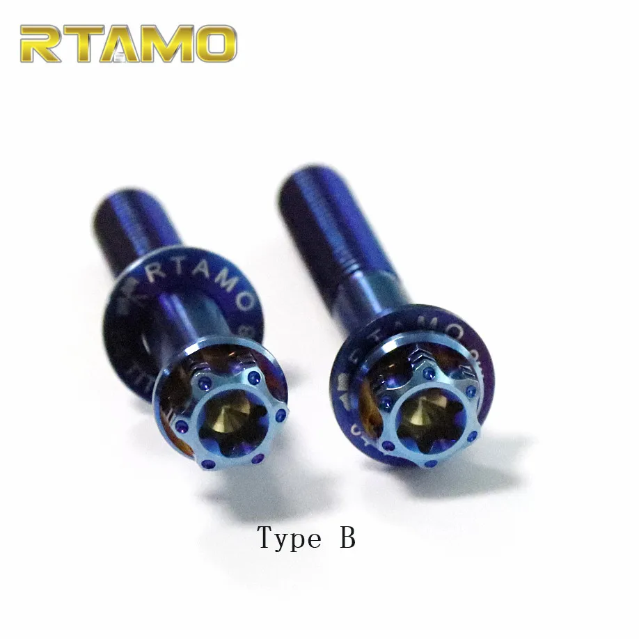 

RTAMO | Titanium Exhaust Pipe Hanger Bolt+Washer Kit (2PCS )for Vespa Sprint 150/Vespa Primavera