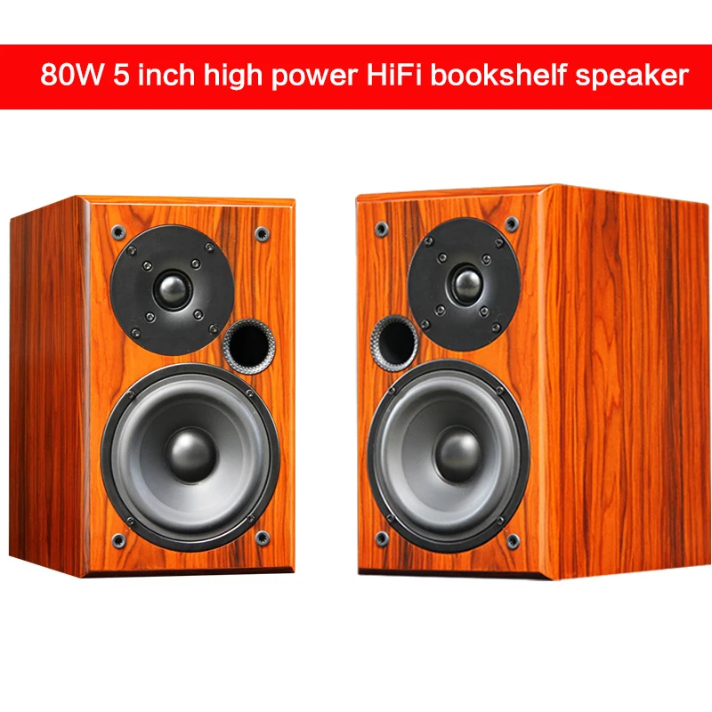 

80 Вт высокой мощности 5-дюймовый Hi-Fi Динамик домашняя лихорадка пассивная полочная Динамик высокой четкости объемный Динамик DIY спереди Дин...
