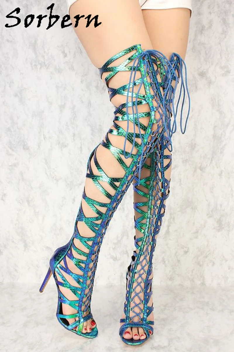 Sorbern/модные босоножки на танкетке и высоком каблуке Летняя обувь платформе