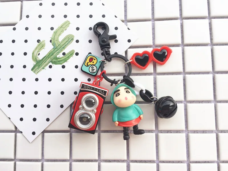 Новинка 2020 милые маленькие новые брелоки для камеры брелок ключей с мультяшным