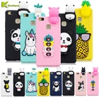 Силиконовый чехол для Huawei P9 Lite, мягкие Защитные чехлы для телефонов Huawei P9lite, задняя крышка 3D, милый мультяшный чехол из ТПУ