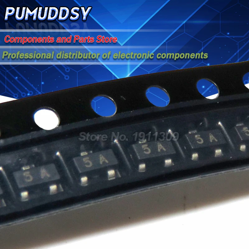 100 шт. BC807-16 Mark 5A PNP 500MA 45V SOT23 СОТ-23 SMD транзисторный Триод BC807 Новый | Электронные