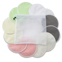 organic bamboo nursing pads 12 pack with bonus laundry bag by washable breastfeeding pad are super soft reusable and hypoal