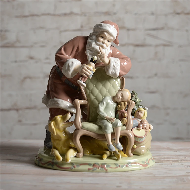 LLADRO оригинальные фарфоровые фигурки с одной ручной росписью Санта-Клаус и