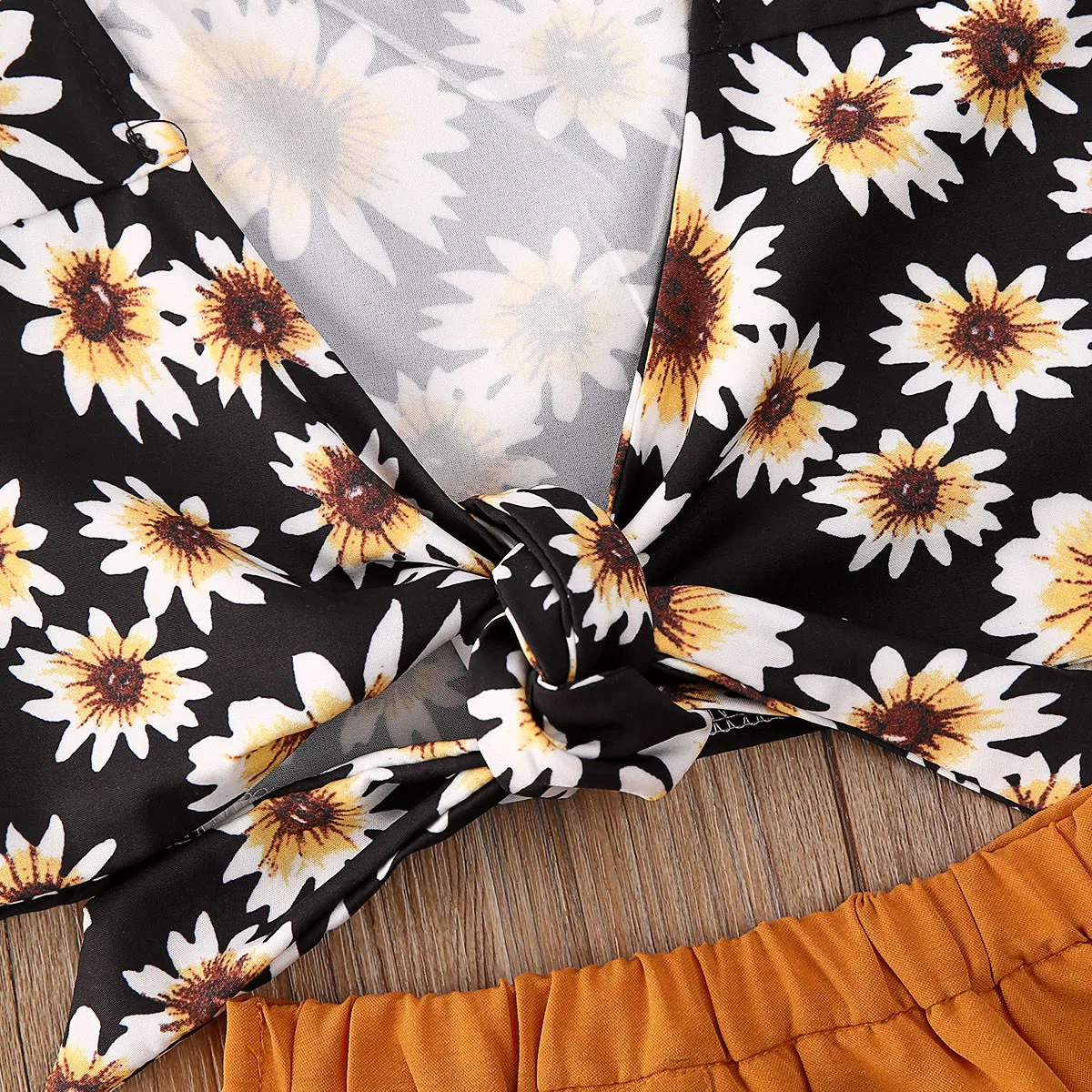 От 2 до 6 лет летняя одежда для маленьких девочек топы с короткими рукавами и