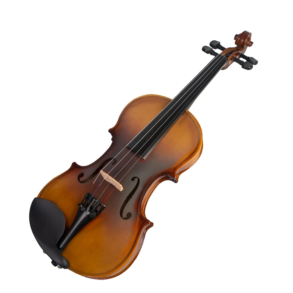 NAOMI 4/4-1/8 Matte Maple Acoustic Violin Set W/ Violin+Brazilwood Bow+Bridge+Rosin+Canvas Case Beginner Use enlarge