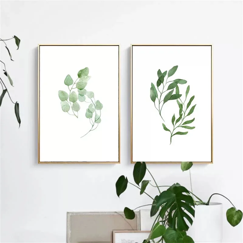 Фото Botanische Drucken Ver Kreditsst Leinwand Плакат Палочка Kunstdruck Malerei Nordic Декоративное Zdjęcie Skandinavischen Moderne Wohnzimmer De №3