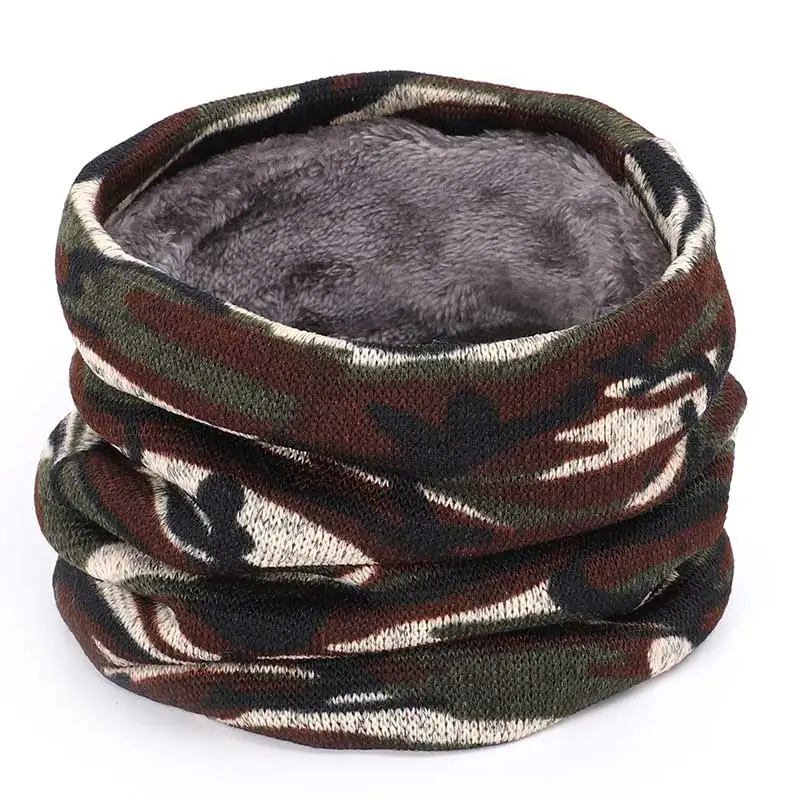 

2019 Bib Keep warm Fashion pattern collar Round neck cotton warm scarf Unisex outdoor windproof riding street style interior