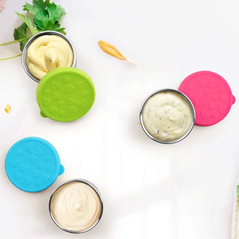 

Dressing Containers to Go for Condiments, Salad Dressing, Dips, Snacks, Stainless Steel Dipping Sauce Cups