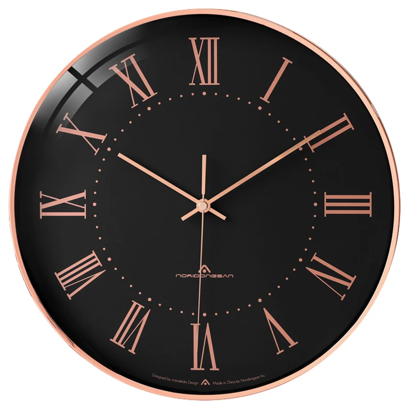 Настенные часы в скандинавском стиле для гостиной простые креативные дома