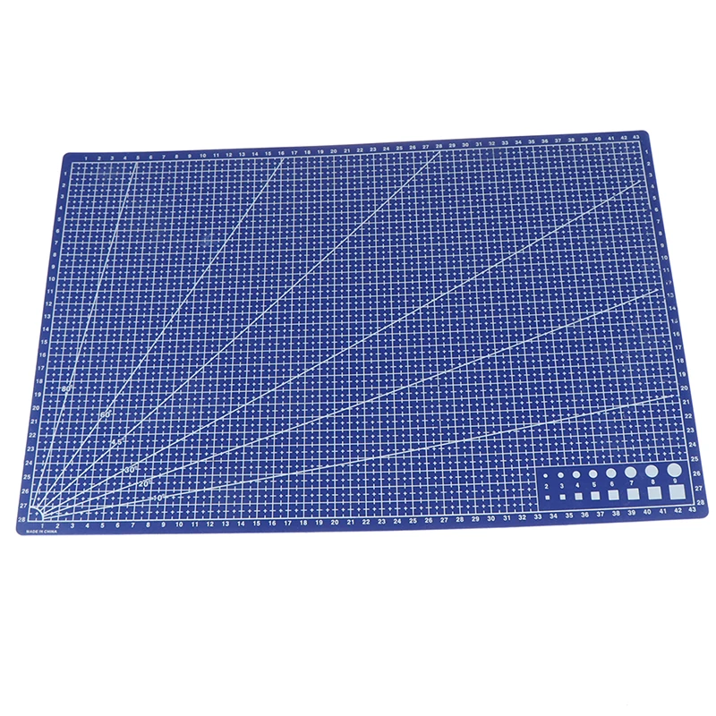 

Hot sale 1Pc A3 PVC Rectangular Cutting Mat Grid Line Tool Plastic 45cm x30cm