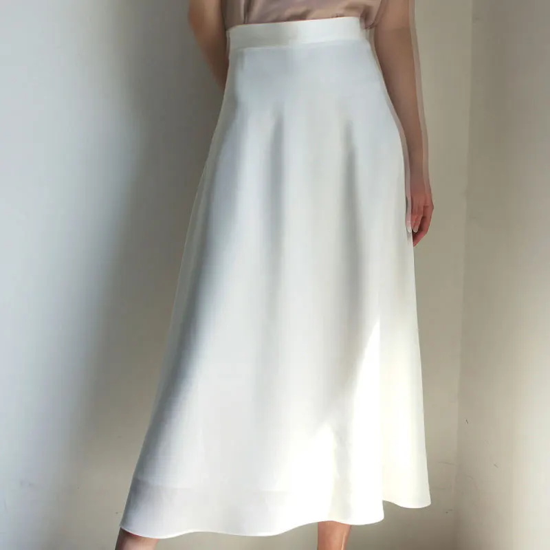 2020 летние женские юбки средней длины в винтажном стиле с завышенной талией