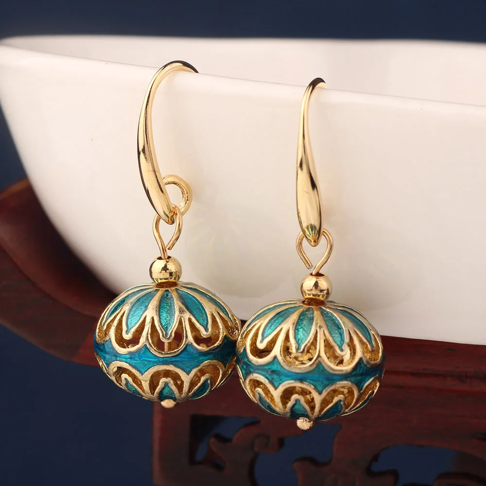 Женские серьги-подвески в этническом стиле | Серьги-подвески