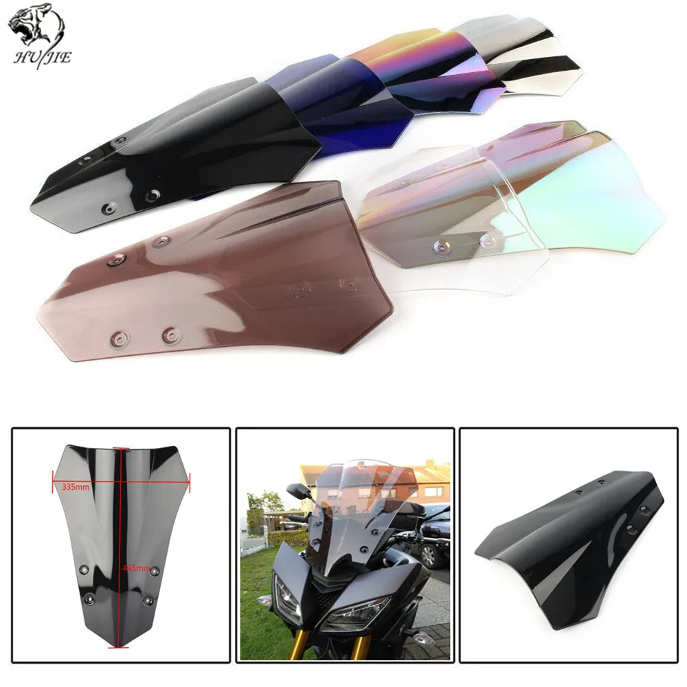 Ветровое стекло для мотоцикла с двойными пузырями 2015 2016 2017 Yamaha FJ 09 FJ09 MT09 MT-09