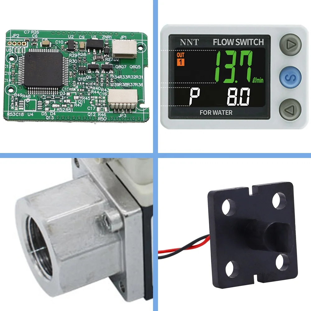 

NNT 3 color-display easy installation paddle flow switch Digital flow switch air flow switches