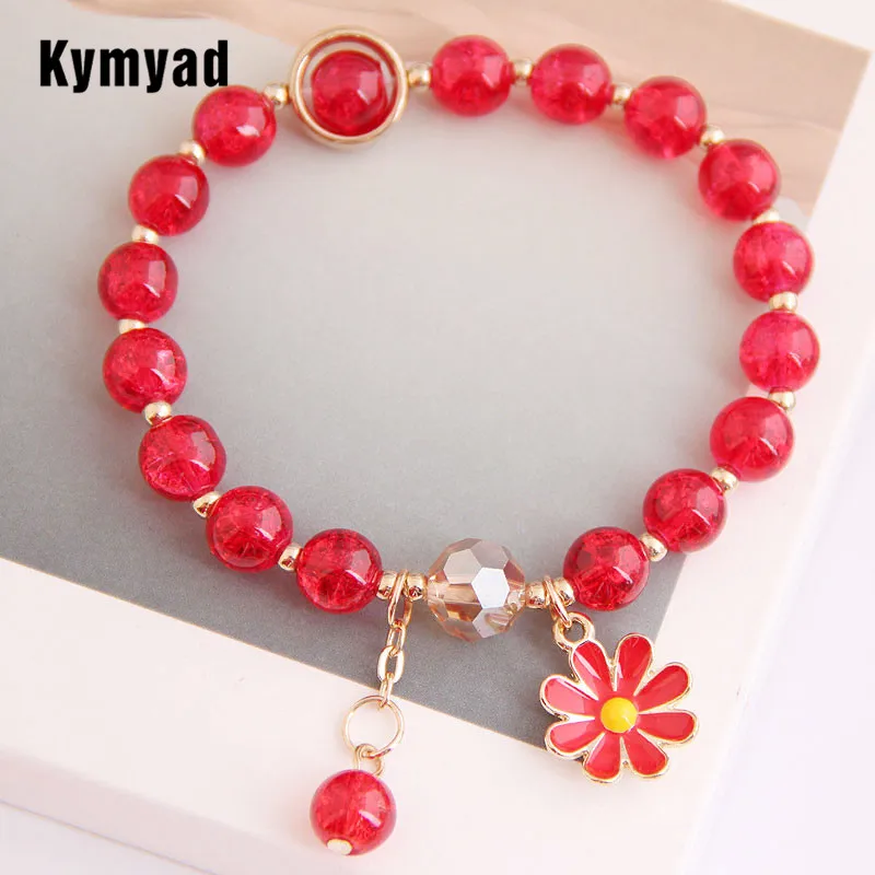 Фото Kymyad богемные бусины из смолы браслеты для женщин ювелирные изделия Красочные