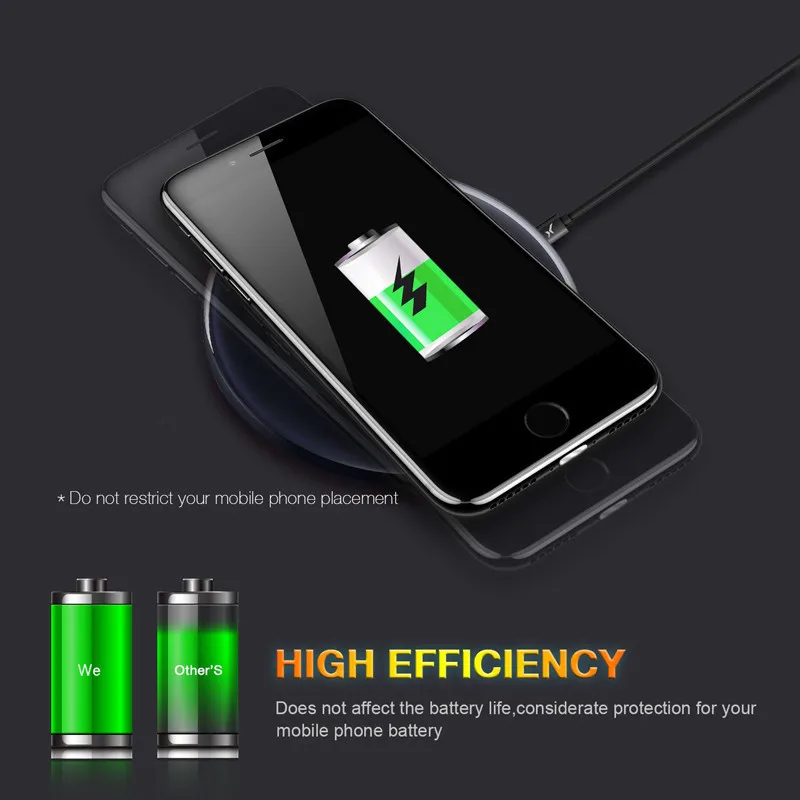 Ультратонкий беспроводной зарядный ресивер Qi модуль приемника Micro USB Type-C для IPhone