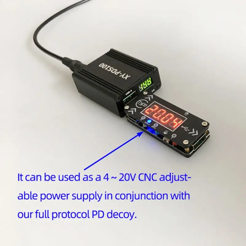 XY-PDS100 QC4.0 QC3.0 Type-C 100 Вт понижающий мобильный телефон модуль быстрой зарядки для