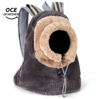 2021 new small dog cat carrier bag breathable portable travel handbag warm plush outdoor puppy kitten backpack pet product
