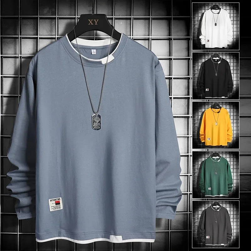 Толстовка мужская с круглым вырезом модная уличная одежда в стиле хип-хоп худи