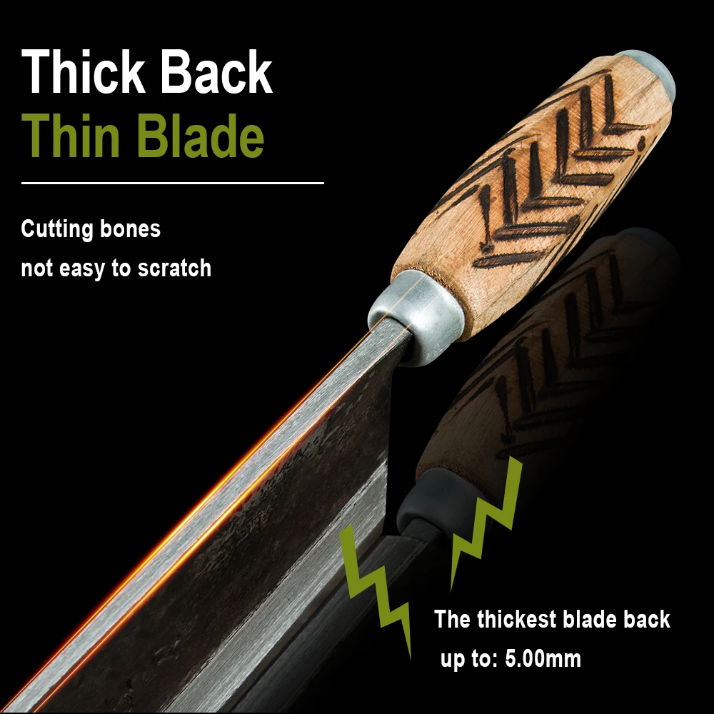 Традиционный кухонный нож ручной работы ковка китайский шеф-повар мясницкий