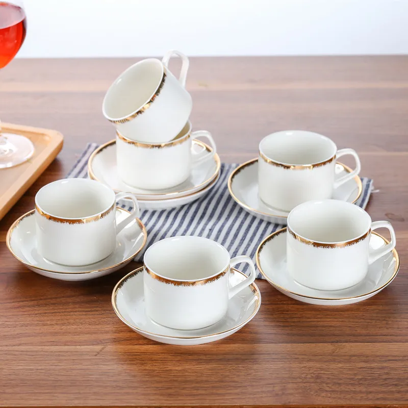 Керамическая кофейная чашка для завтрака наборы блюдца европейская простота