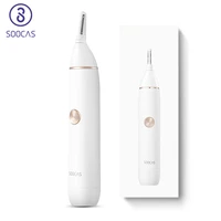 xiaomi soocas nose hair trimmer n1 electric eyebrow ear hair shaver men portable clipper removal blade washable with storage bag