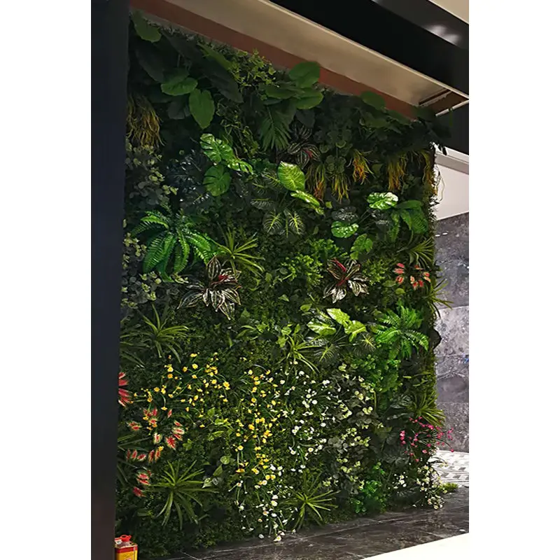 Искусственная газон украшение для сада растение имитация травы цветы зеленая