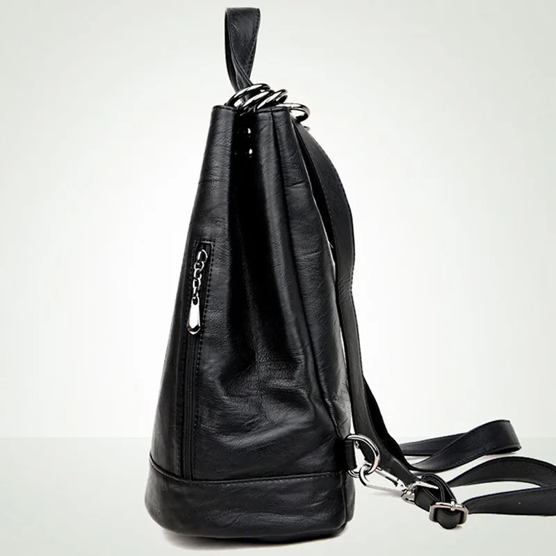 

Anti-theft Women Backpack Bag Casual Wild Soft Leather Dual-use Large Capacity Backpack Mujer Bolsa Feminina Sac Main Femme