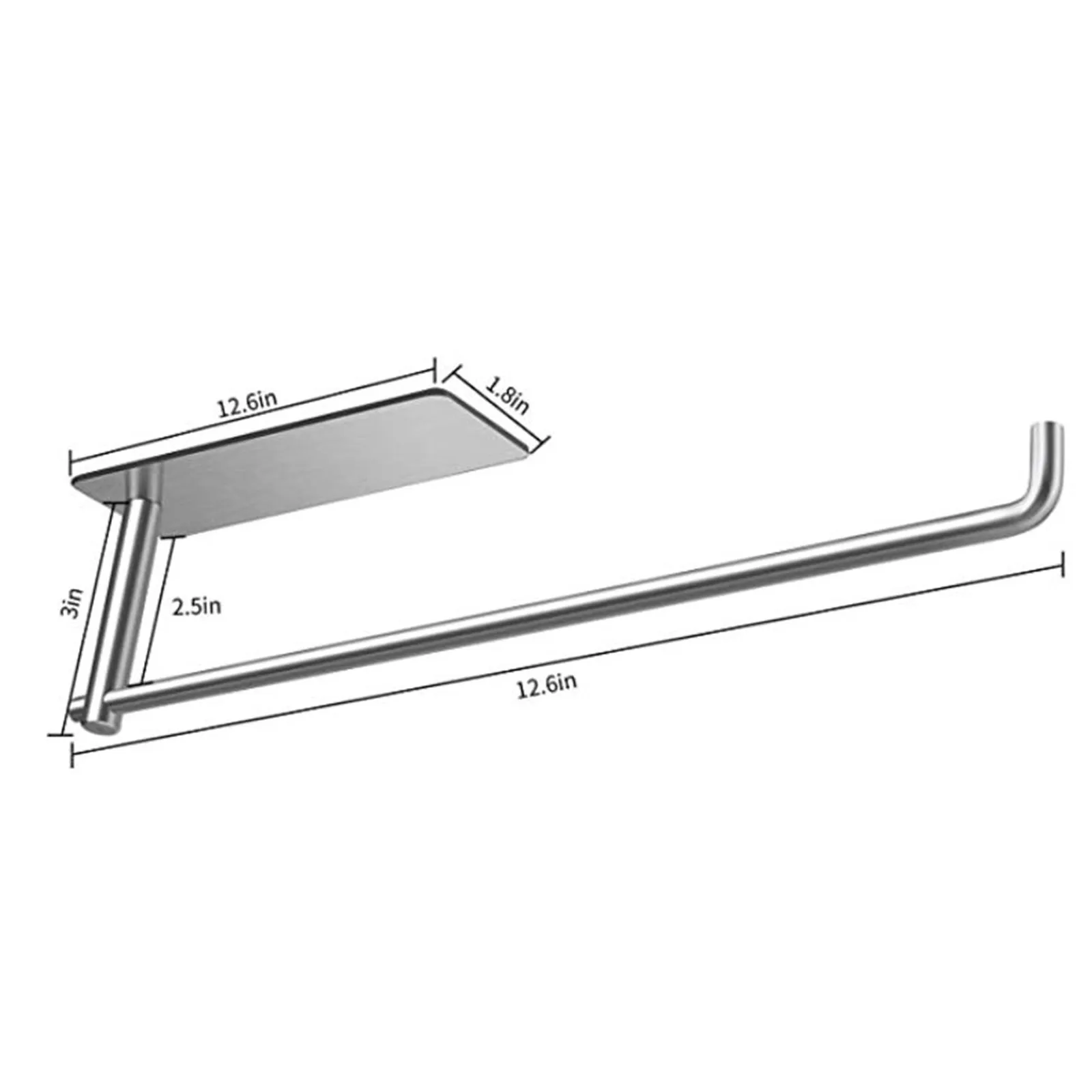 Держатель рулонной бумаги стильный и простой дизайн без отверстий стойка для